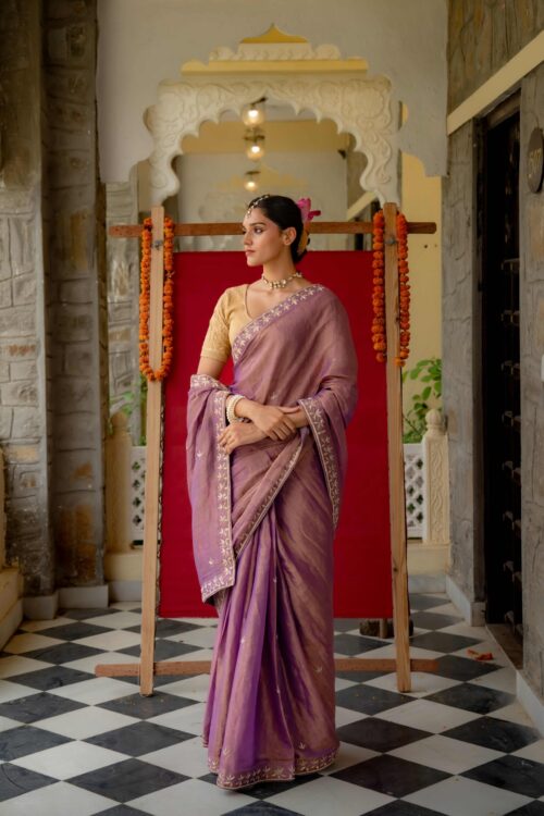 Pure Handloom Cotton-Tissue Saree