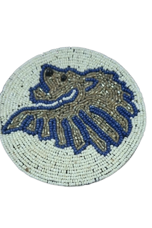 Handcrafted Patterned Beaded Coasters – Set of 6