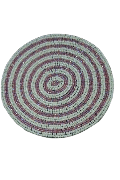 Spiral Beaded Coasters – Set of 6